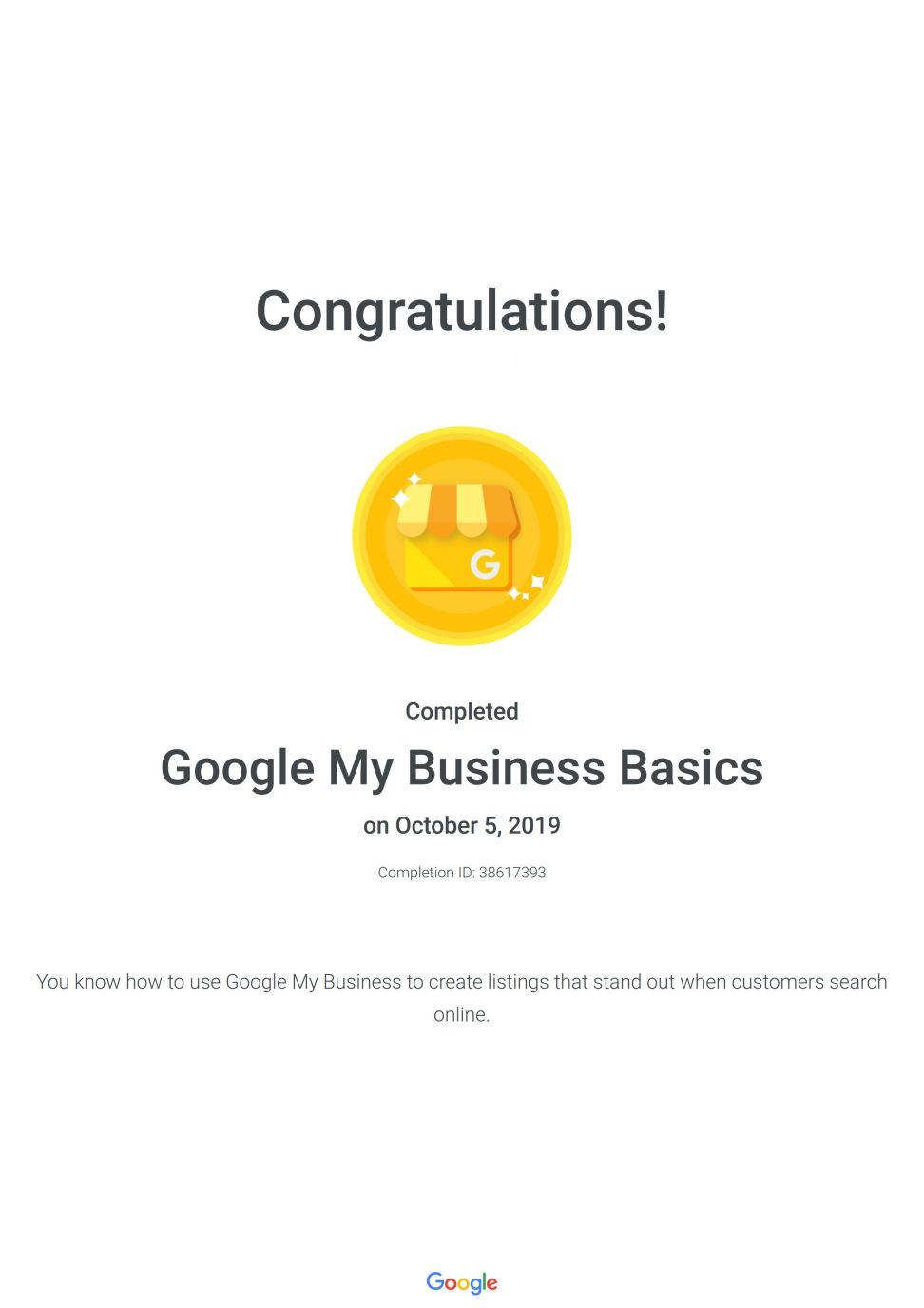 GOOGLE广告原厂证照